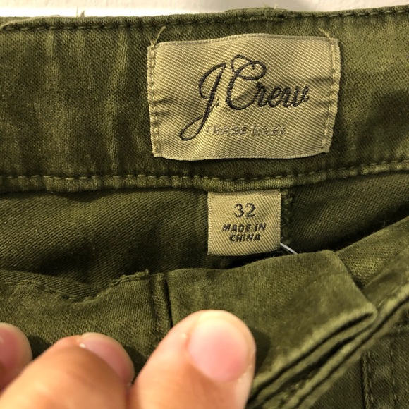 NWT ✨ J. Crew Green Pant w/ Ankle Zipper - Picture 4 of 8